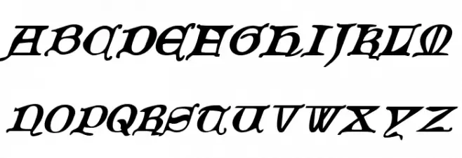 Queen & Country Italic Schriftart Groß
