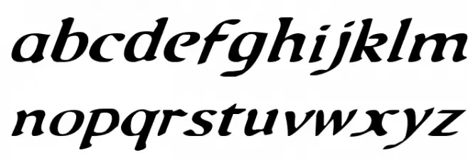 Queen & Country Italic Fuentes MINÚSCULAS