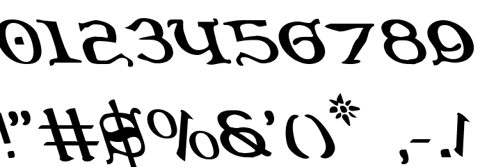 Queen & Country Leftalic Font OTHER CHARS