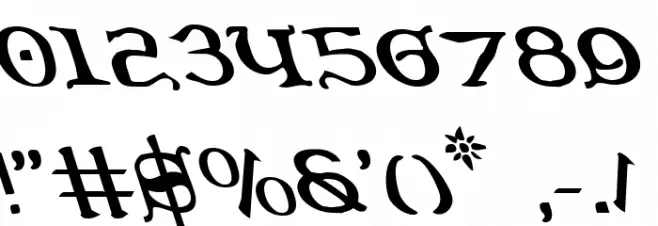 Queen & Country Leftalic Font OTHER CHARS