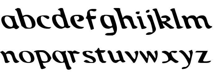Queen & Country Leftalic Font LOWERCASE