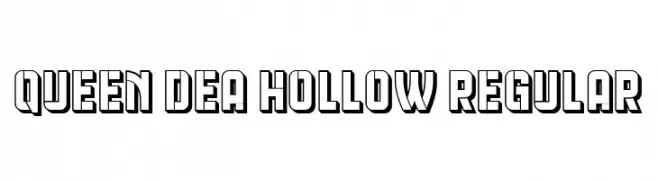 Queen Dea Hollow Regular  Frei Schriftart Herunterladen