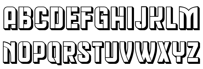 Queen Dea Hollow Regular Font LOWERCASE