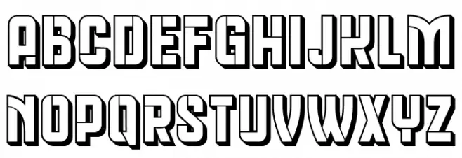 Queen Dea Hollow Regular फ़ॉन्ट लोअरकेस