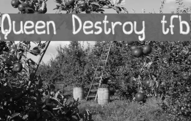 Queen Destroy tfb Font examples