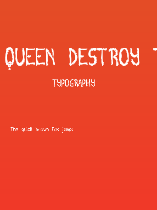 Queen Destroy tfb Poster