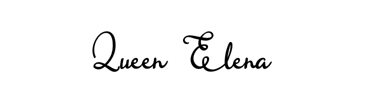 Queen Elena  नि: शुल्क फ़ॉन्ट्स डाउनलोड