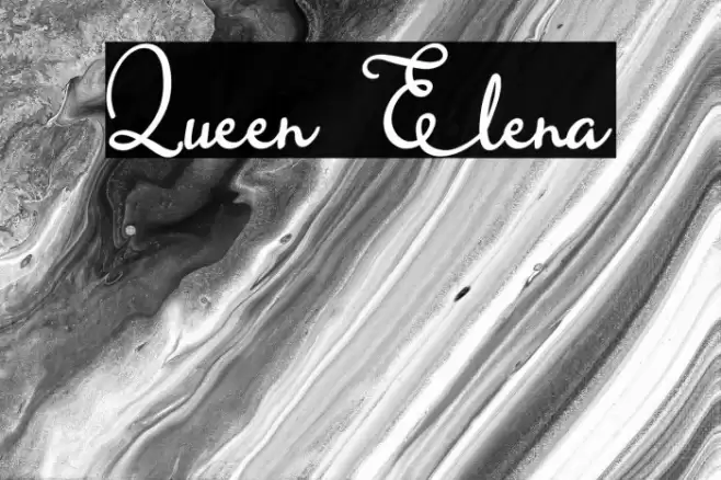 Queen Elena Font examples