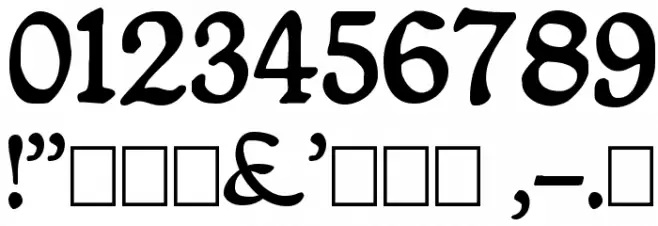 Queen Empress Font OTHER CHARS