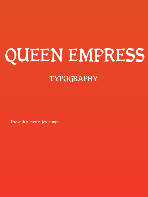 Queen Empress Poster