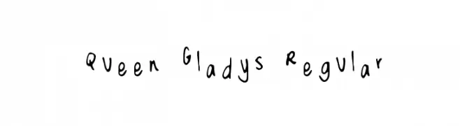Queen Gladys Regular  font caratteri gratis