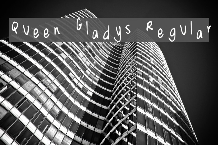 Queen Gladys Regular Font examples
