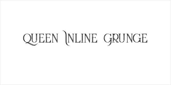 Queen Inline Grunge Logo