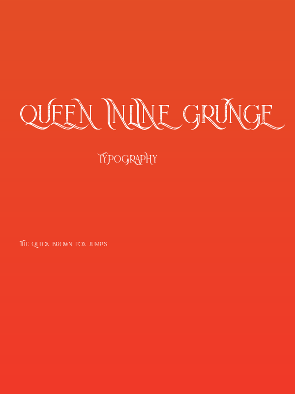 Queen Inline Grunge Poster