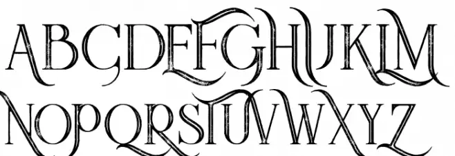 Queen Inline Grunge Schriftart Groß
