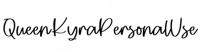 Queen Kyra Personal Use  Fuentes Gratis Descargar