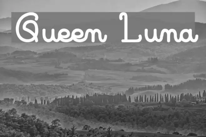 Queen Luna Font examples