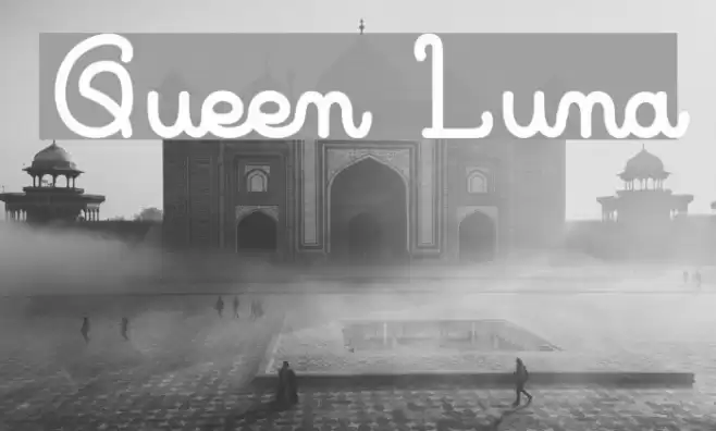 Queen Luna Font examples
