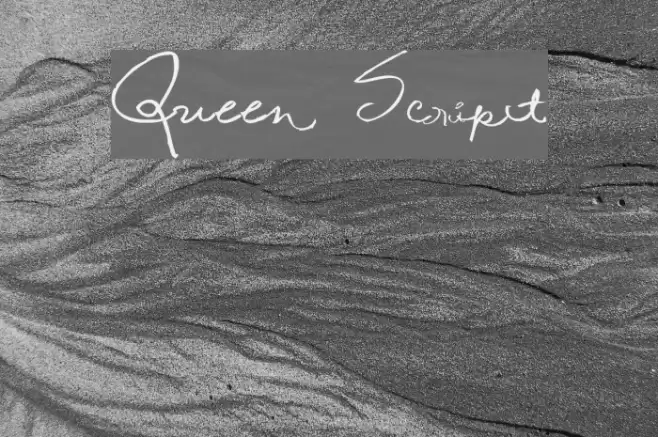 Queen Script Font examples
