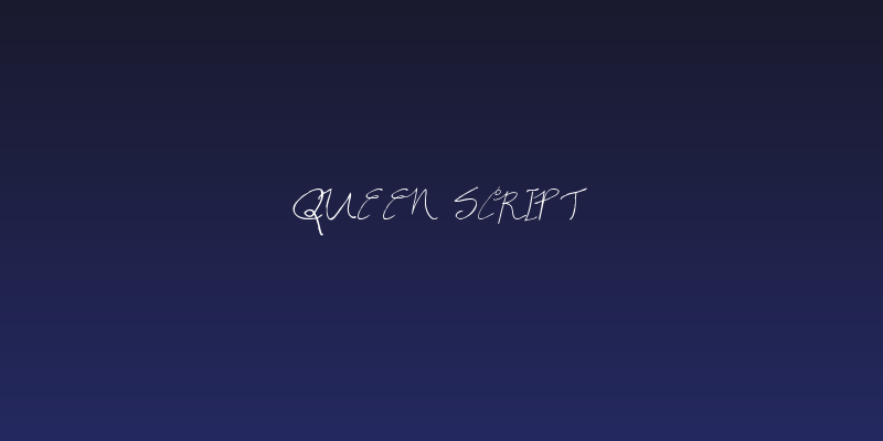 Queen Script Social Header