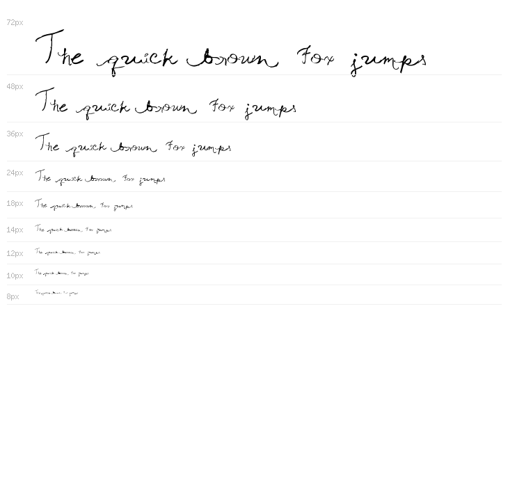 Queen Script Waterfall