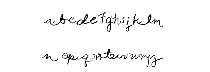 Queen Script Font LOWERCASE