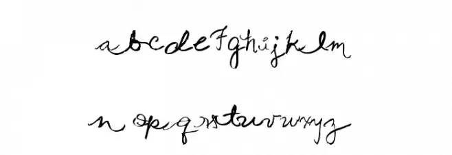 Queen Script Schriftart Kleinbuchstaben