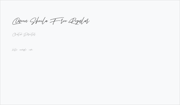 Queen Sheila Free Regular Business Card