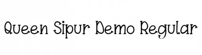 Queen Sipur Demo Regular  font caratteri gratis