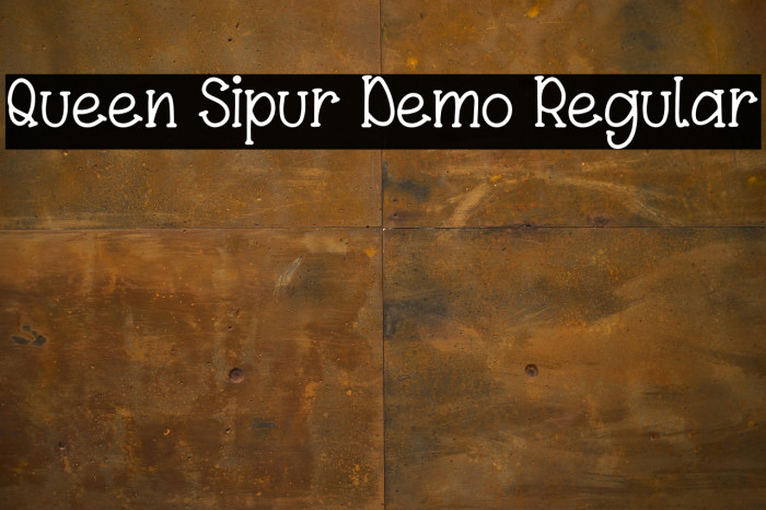 Queen Sipur Demo Regular Example 1