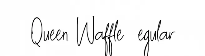Queen Waffle DEMO Regular  Fuentes Gratis Descargar
