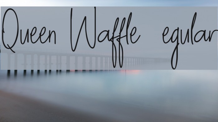 Queen Waffle DEMO Regular Font examples