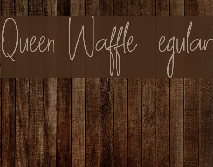 Queen Waffle DEMO Regular Font examples
