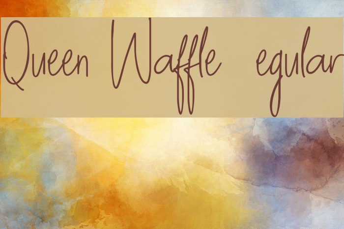 Queen Waffle DEMO Regular Font examples