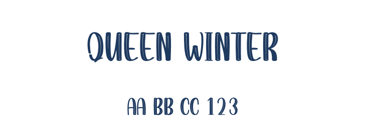 Queen Winter Font Preview