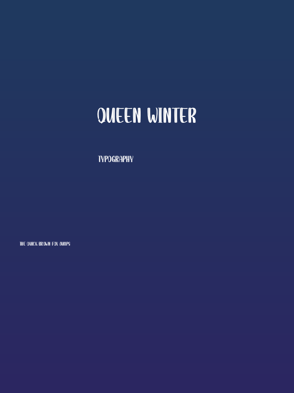 Queen Winter Poster