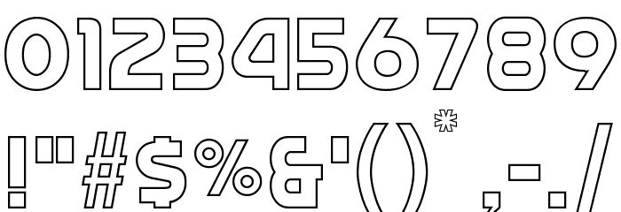 Queen of Camelot Outlines Font OTHER CHARS