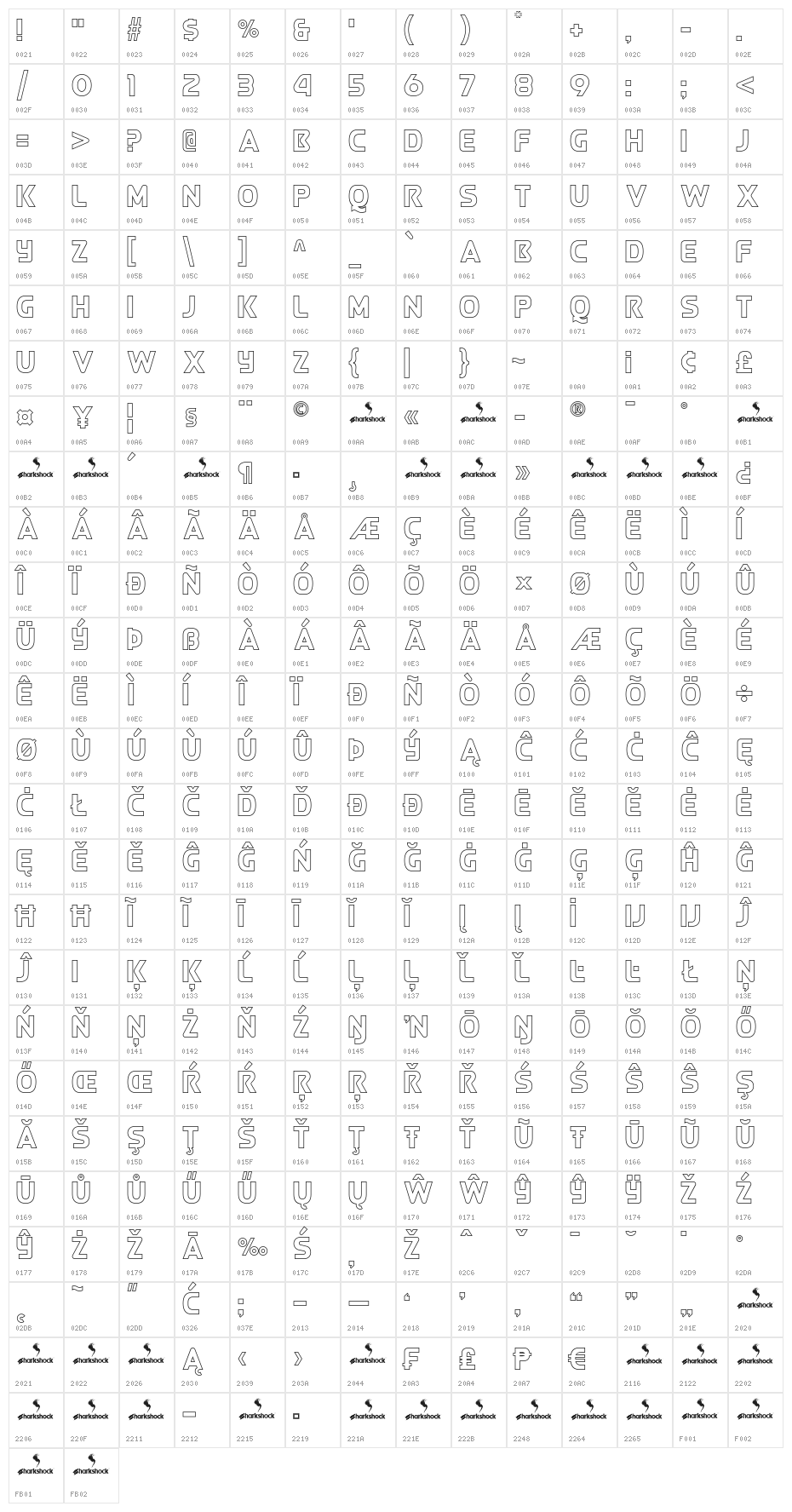 Queen of Camelot Outlines Character Map