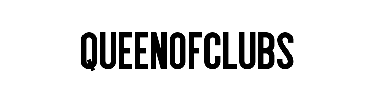 Queen of Clubs Font