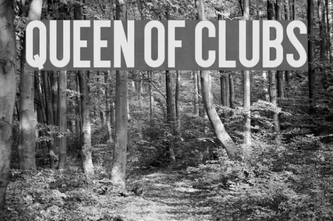 Queen of Clubs Font examples