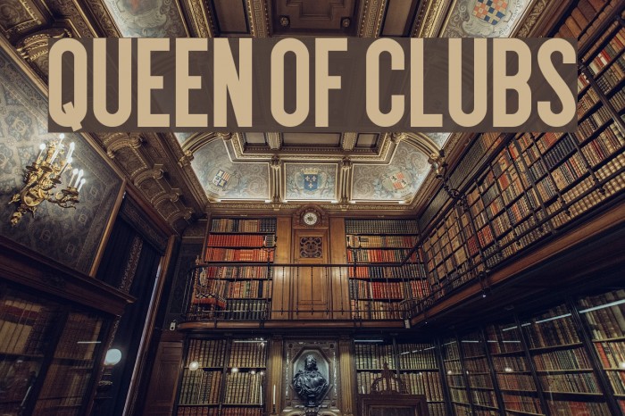 Queen of Clubs Font examples