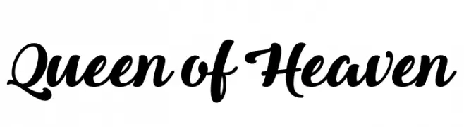 Queen of Heaven  नि: शुल्क फ़ॉन्ट्स डाउनलोड