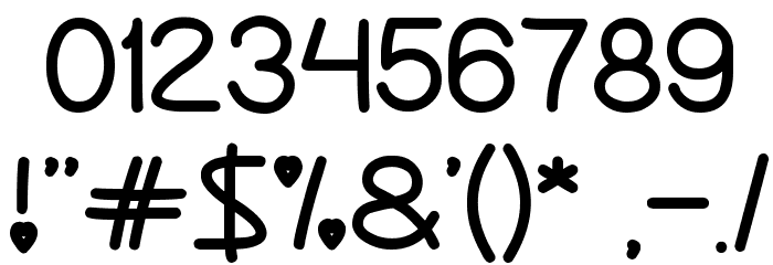 Queen of Love Font OTHER CHARS