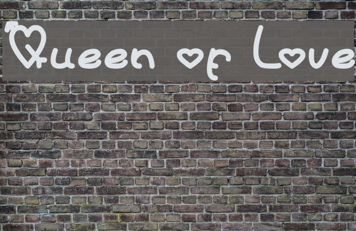 Queen of Love Font examples