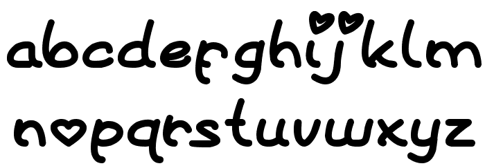 Queen of Love Font LOWERCASE