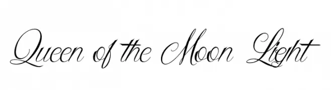 Queen of the Moon Light  नि: शुल्क फ़ॉन्ट्स डाउनलोड