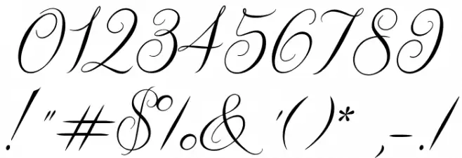 Queen of the Moon Light Font OTHER CHARS