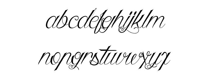 Queen of the Moon Light Font LOWERCASE