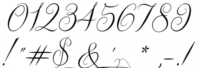 Queen of the Moon Font OTHER CHARS