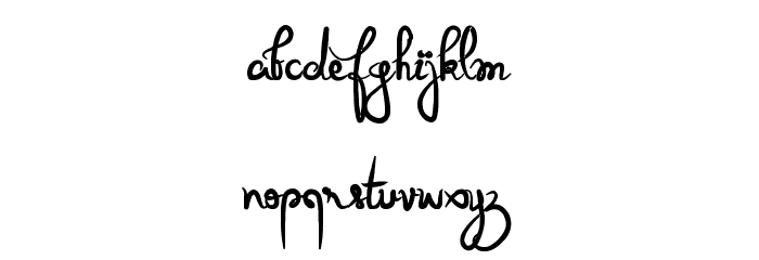 Queen of today Bold Font LOWERCASE